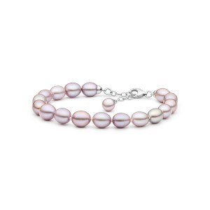 Bratara perle naturale roz lavanda si argint DiAmanti FCL48-B-G (Argint 925‰ 1 g.)